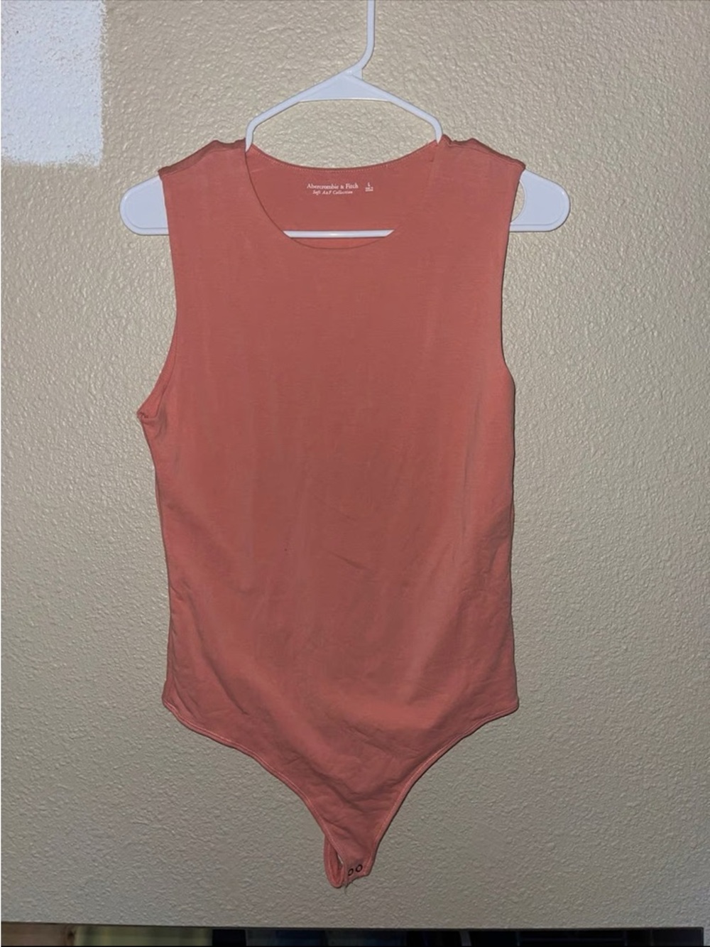 Abercrombie & Fitch Coral Pink Sleeveless Bodysuit